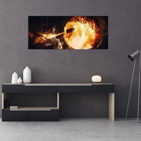 Obraz - Šamanská bubon (120x50 cm)