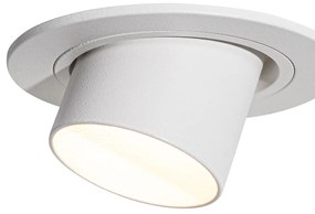 Sada 6 zapustených bodových svetiel biela GU10 35 mm okrúhle naklápacie - Installa