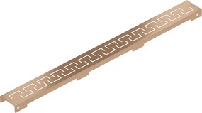 Mexen Flat, lineárny podlahový žľab 60 cm, medená matná, 1C24060