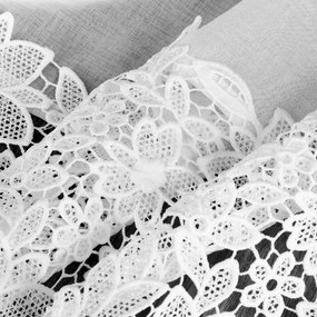 ZÁCLONA NA PÁSKE ARTEMIDA 400X80 CM BIELA