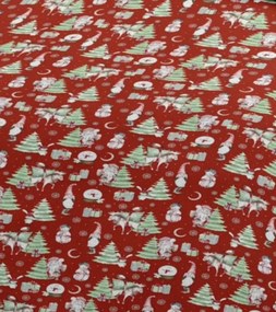 Obliečky bavlnené Vianočné obliečky Santa Claus TiaHome - 1x Vankúš 90x70cm, 1x Paplón 140x200cm