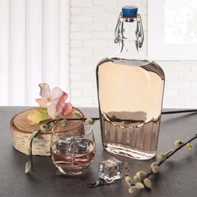 Sklenená fľaša s clip uzáverom Bianco 0,5 l