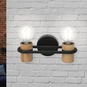 Eglo 43542 - Nástenné svietidlo CHIEVELEY 2xE27/40W/230V