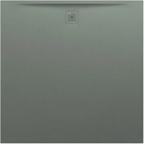 LAUFEN Pro štvorcová sprchová vanička z materiálu Marbond, odtok na boku, 1500 x 1500 x 40 mm, betónová šedá, H2139530790001