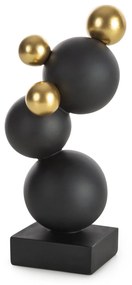 DEKORAČNÁ SOŠKA ALEX 10X10X22 CM ČIERNA