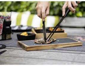 WENKO 55103100 - Krájacia doska BLACK OUTDOOR KITCHEN 30x15 cm hnedá/šedá