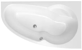 Asymetrická vaňa Laguna Luiza 160x95 cm akrylát pravá LU1600P, 1 ks