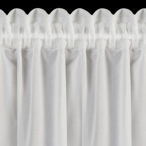 KRÁTKA ZÁCLONA NA PÁSKE EVA MINGE ROSES10 150X40 CM BIELA