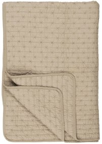 Ib Laursen Prešívaný prehoz Linen Cross Stitches 180 x 130 cm