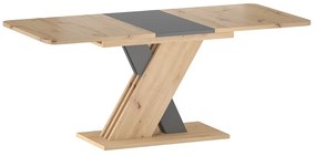 Jedálenský stôl Exel, dub artisan / antracit