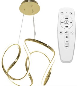 Elegantné moderné LED stropné svietidlo s diaľkovým ovládaním zlatá