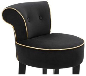 Modrá zamatová barová stolička 96 cm Luxy – Mauro Ferretti