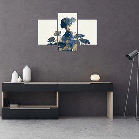 Obraz - Mramorový profil ženy (90x60 cm)