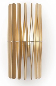Fabbian Stick drevené nástenné svietidlo valcovité