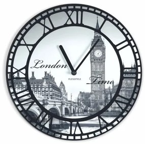 Vintage nástenné hodiny motív Londýn