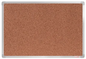 Korková nástenka boardOK v hliníkovom ráme, 600 x 900 mm, eloxovaný rám
