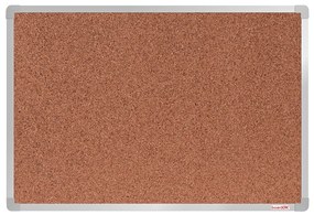 Korková nástenka boardOK v hliníkovom ráme, 600 x 900 mm, eloxovaný rám