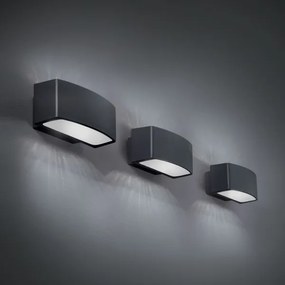 Ideal Lux - Vonkajšie nástenné svietidlo ANDROMEDA 1xE27/60W/230V IP55 antracit