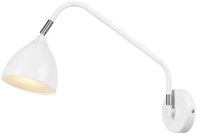Biela nástenná lampa Markslöjd Valencia