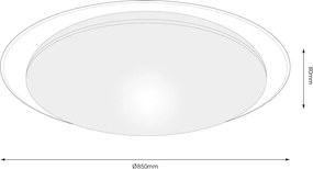 Stropné LED svietidlo Sonic, 1x LED 100w, 3000-6000k, w, (fi 85cm), s ovládačom