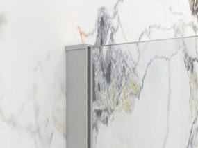 Erga Paris, sprchová zástena Walk-In 160x200 cm, 8mm číre sklo, brúsená oceľ, ERG-V02-PARIS-160x200-CL-BS