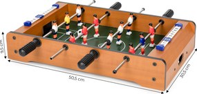 MULTISTORE Drevený mini stolný futbal pre deti s počítadlami gólov a 2 loptami