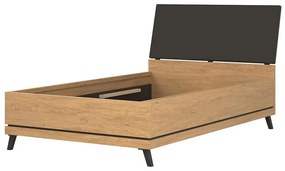 Posteľ Ate At15/120 Dub/čierna