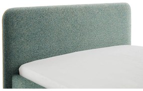Tmavozelená čalúnená dvojlôžková posteľ bez roštu 160x200 cm Primo – Meise Möbel