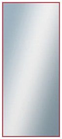 DANTIK - Zrkadlo v rámu, rozmer s rámom 60x140 cm z lišty Hliník červená m. (7002244)