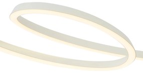 Škandinávske závesné svietidlo béžové 110 cm vrátane LED s 3-stupňovým stmievaním - Circuit