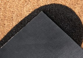 Hanse Home, Rohožka srdce kokos 105672 – na von aj na doma, 45x75, hnedá, chodba / predsieň