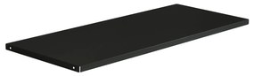Kovová polička do kancelárskej skrine, 900 x 20 x 360 mm, čierna