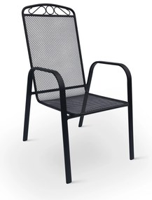 Záhradná kovová zostava Lana + 6x kovová stolička Lana steel