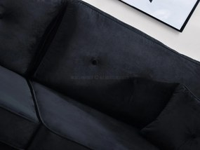 Pohovka dvojsedačka Bacteria (čierna). Akcia -20%. Vlastná spoľahlivá doprava až k Vám domov. 1136818