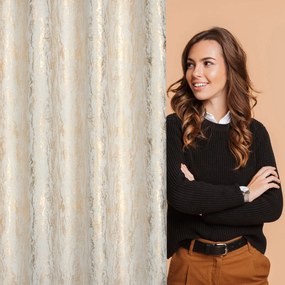 ZATEMŇOVACÍ ZÁVES NA KRÚŽKOCH ELISE 140X250 CM BIELA