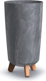 Vysoký kvetináč GRACIE TUBA SLIM betónové marengo