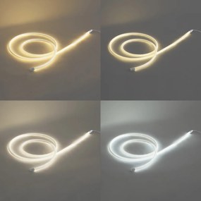 Svetelná reťaz biela so zástrčkou 3 m vrátane LED stmievateľná v Kelvinoch IP44 - Ropy