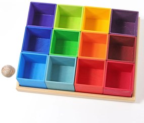 Grimm's - Farebné krabičky - triediaca pomôcka - 12 ks