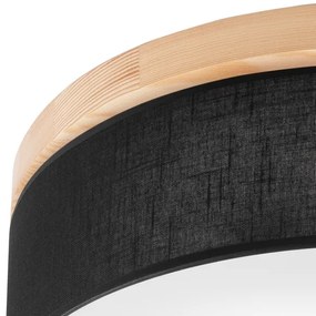 Brilagi - LED Stropné svietidlo BELLADONNA 3xE27/15W/230V čierna/borovica