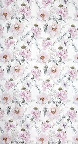 ZÁVES NA KRÚŽKOCH ROSELIN 140X250 CM KVETY