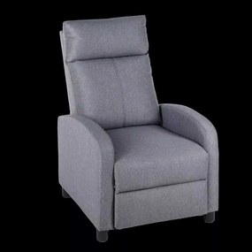 LuxuryForm DESIGN Televízne kreslo RUFO s polohovaním - šedé