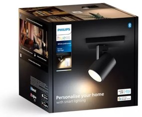 Philips - LED Stmievateľné bodové svietidlo Hue RUNNER 1xGU10/4,2W/230V + DO čierna