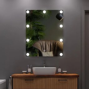 LED Zrkadlo s osvetlením 9xLED/1W/230V 3000/4000/6000K 50x40 cm IP44