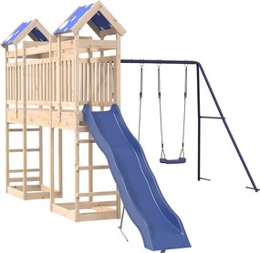 vidaXL Vonkajšia súprava na hranie masívna borovica