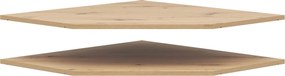 XXXLutz ROHOVÁ POLICA, dub artisan, 96/1,5/74 cm Carryhome - Skrine - 002427022148