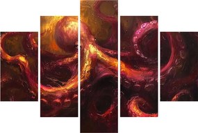 Obraz - Chobotnica, olejomaľba (150x105 cm)
