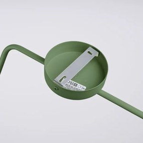 Sollux SL.1700 - Nástenná lampa NOX 1xE14/10W/230V zelená