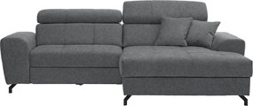 XXXLutz ROHOVÁ SEDAČKA, textil, sivá Carryhome - Sedačky - 000812004414