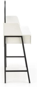 Toaletní stolek AGNES 120 cm bílo-černý