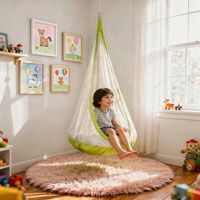 JU Detský závesný kokon 140 cm s obliečkou, bez vankúša